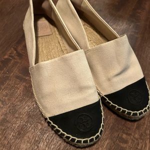 Never worn Tory Burch Canvas Espadrilles